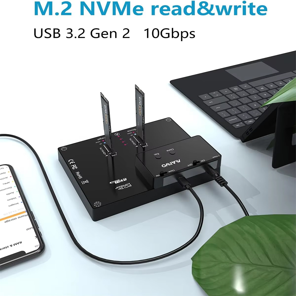 Estación de acoplamiento MAIWO - 8Tb M2 Nvme Ssd reseña y precio