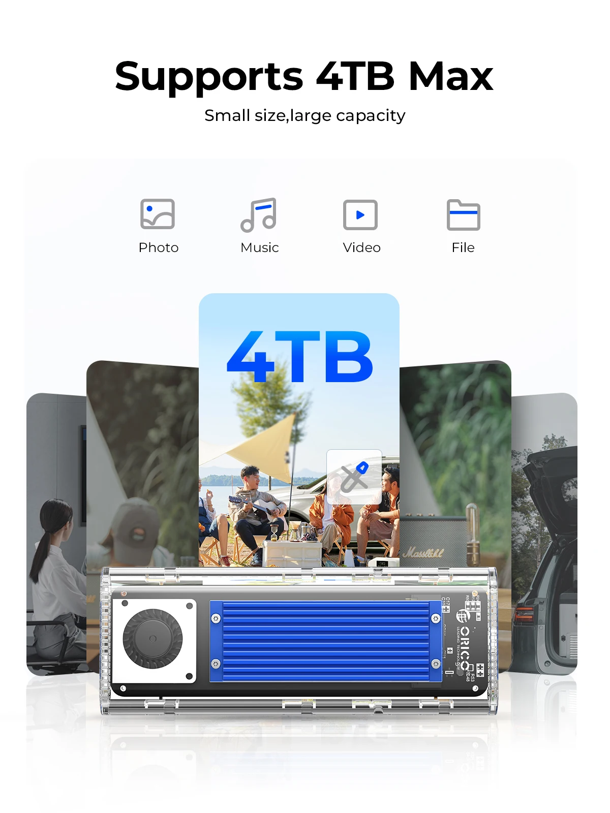 ORICO 20Gbps M.2 NVMe SSD caja - Thunderbolt 4 External Ssd 4Tb reseña y precio